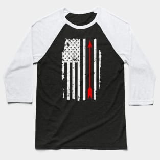 Arrow Archery USA Flag Baseball T-Shirt